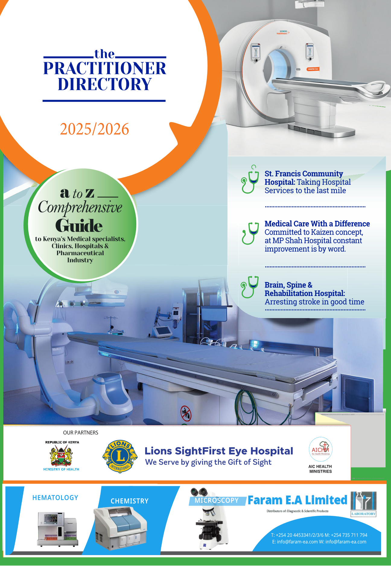 The Practitioner Directory healthcare publication cover